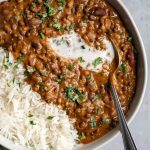 Dal Makhani with rice