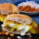 Melting Cheese Vada Pav